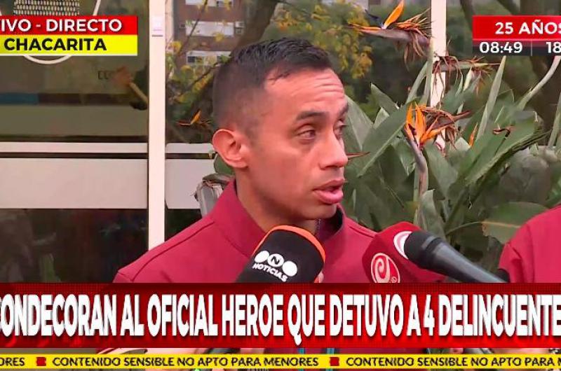 Mauricio Gauna el policiacutea heacuteroe que permitio el arresto